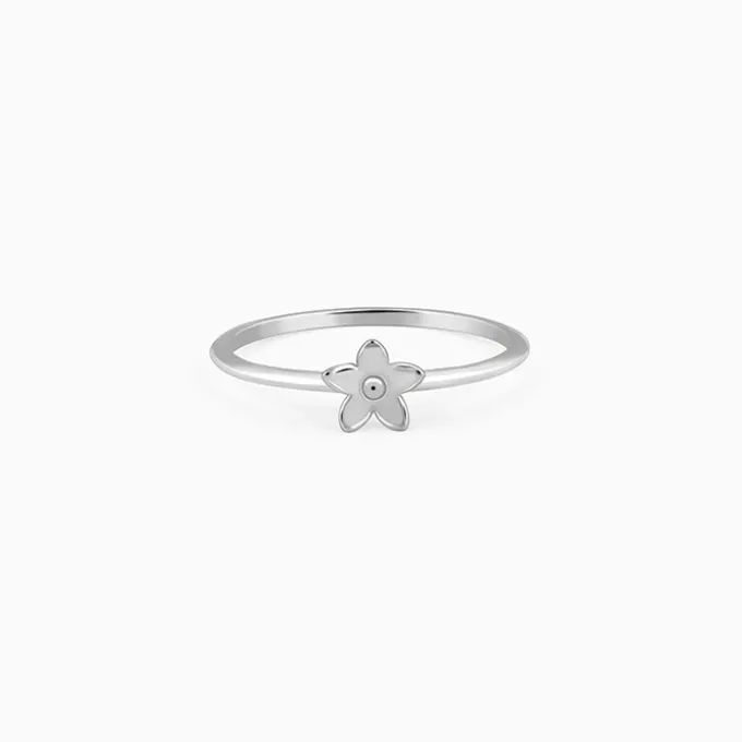 Silver Dendrobium Ring