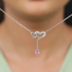 Silver Double Love Necklace