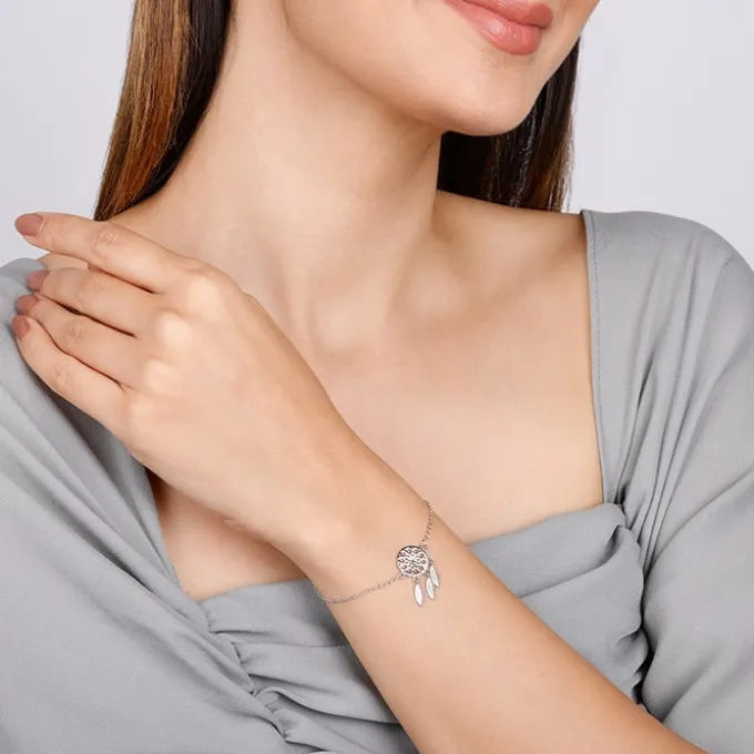 Silver Dreamcatcher Bracelet