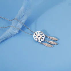 Silver Dreamcatcher Necklace