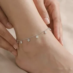 Silver Dreamy Charms Anklet