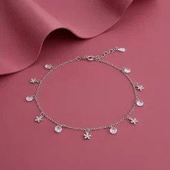 Silver Dreamy Charms Anklet