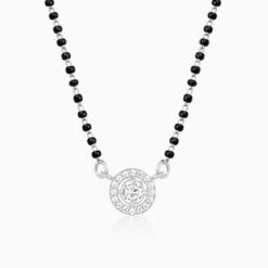 Silver Drizzle Drop Mangalsutra