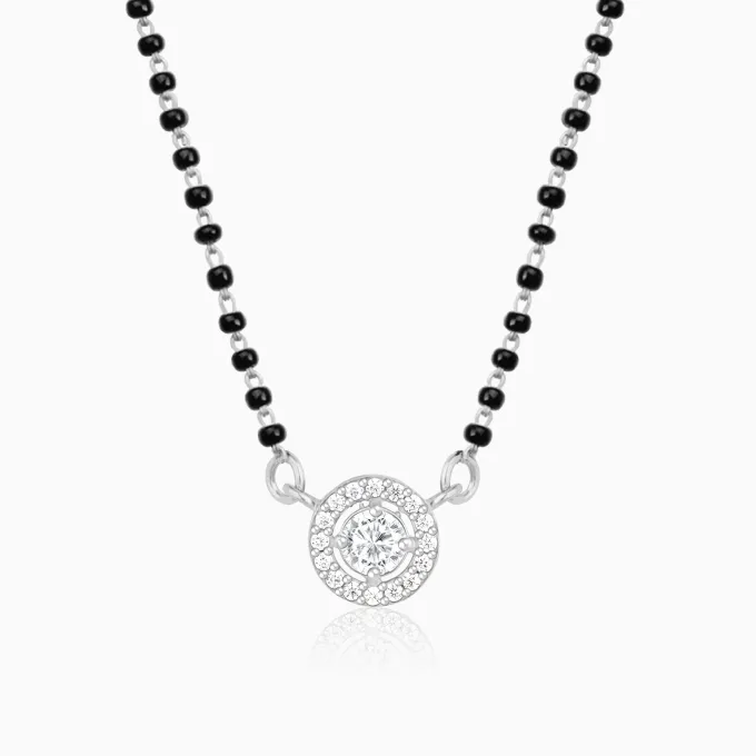 Silver Drizzle Drop Mangalsutra