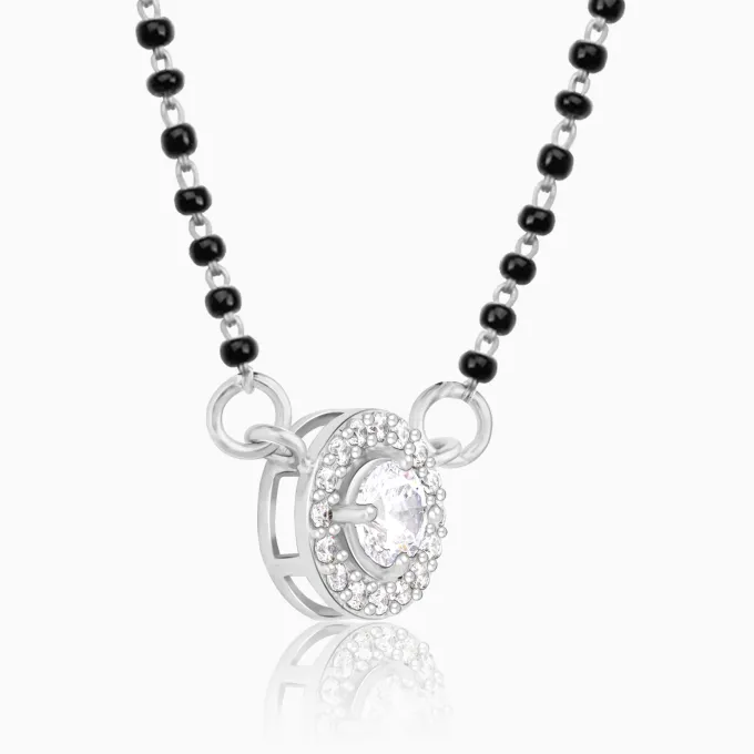 Silver Drizzle Drop Mangalsutra