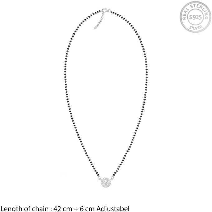 Silver Drizzle Drop Mangalsutra