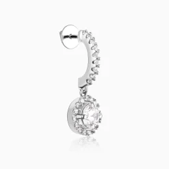 Silver Drizzle Drop Set with Link Chain