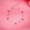 Silver Dua Kids Anklet Pair