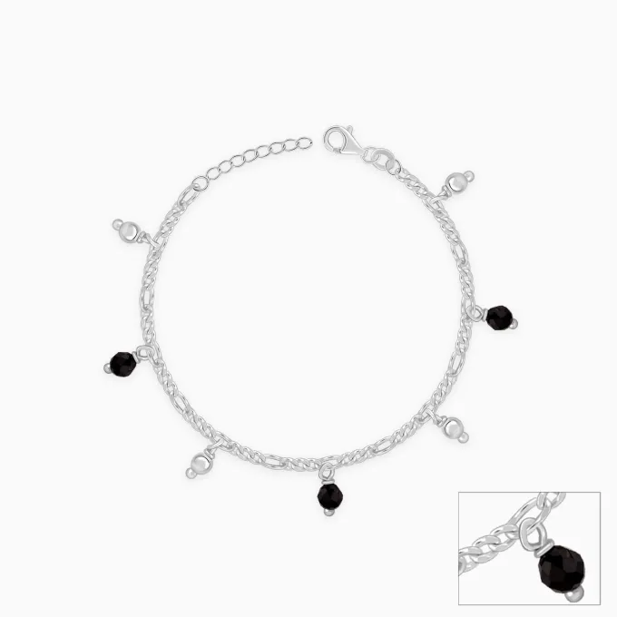 Silver Dua Kids Anklet Pair