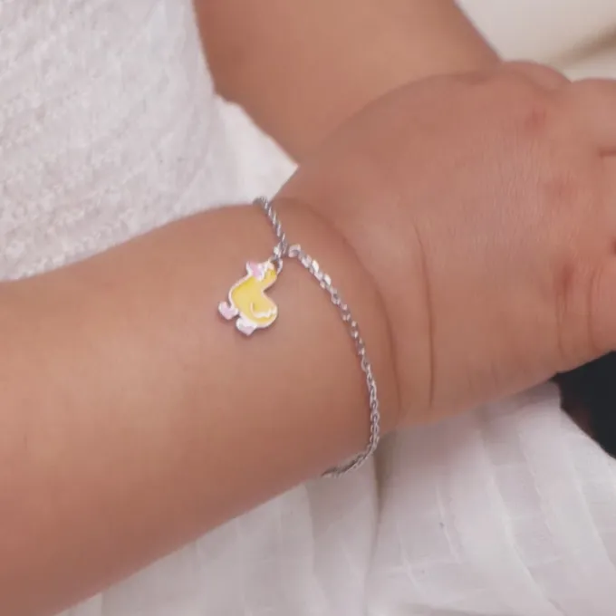 Silver Duckling Kids Bracelet (0 - 2 Years)