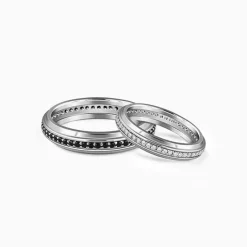 Silver Duo Couple Bands