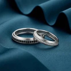 Silver Duo Couple Bands
