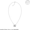 Silver Duo Heart Love Necklace