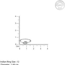 Silver Eclipse Twist Ring (Size 12)