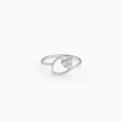 Silver Edge Gleam Ring (Size 12)