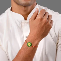 Silver Ekadanta Rakhi Combo (Set of 3)