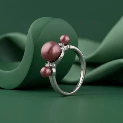 Silver Eleanor Pearl Ring (Size 12)