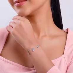 Silver Elegant Butterfly Bracelet