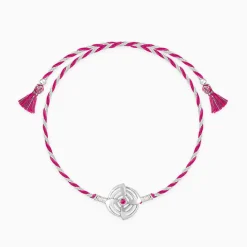 Silver Elegant Circle Rakhi