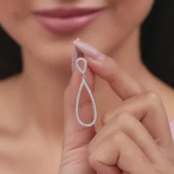 Silver Elegant Drop Earrings