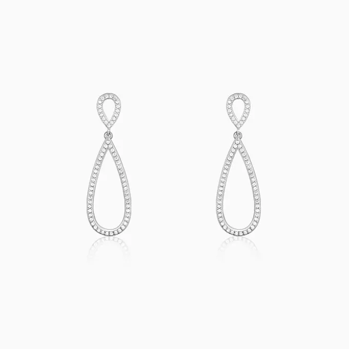 Silver Elegant Drop Earrings
