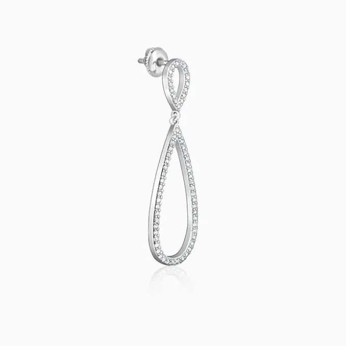 Silver Elegant Drop Earrings