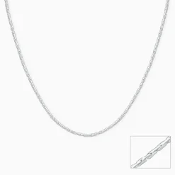 Silver Elongated Box Chain