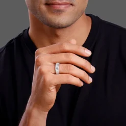 Silver Empire Edge Ring For Him