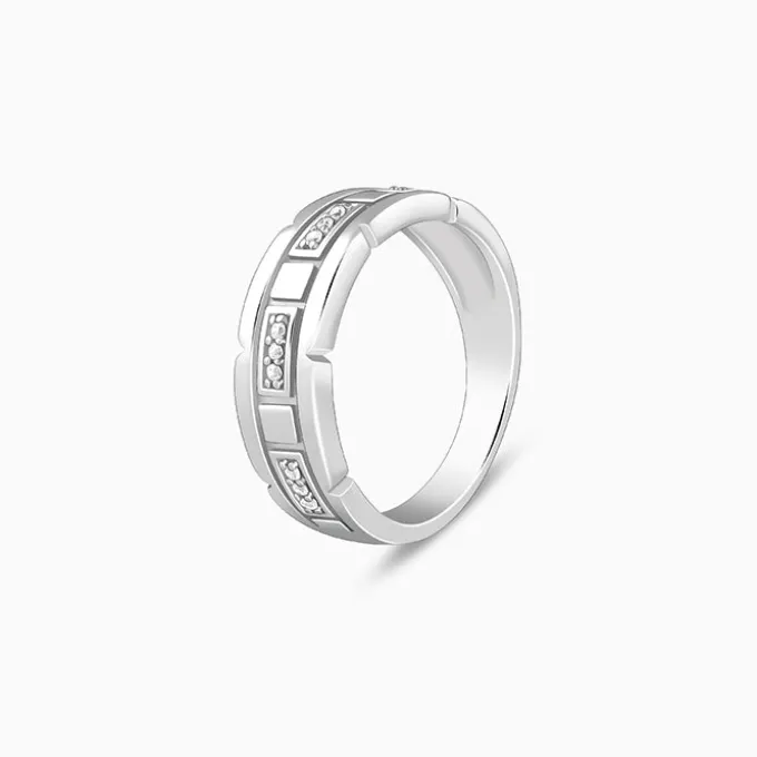 Silver Empire Edge Ring For Him