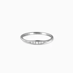 Silver Eterna Curve Ring
