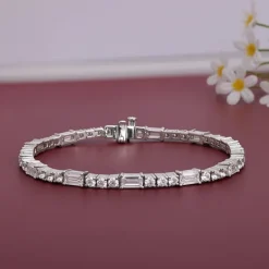 Silver Eternity Row Bracelet