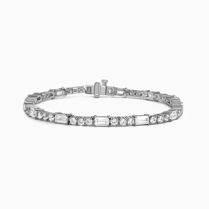 Silver Eternity Row Bracelet
