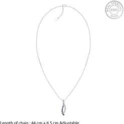 Silver Ethereal Flow Pendant with Link Chain