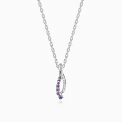 Silver Ethereal Flow Pendant with Link Chain