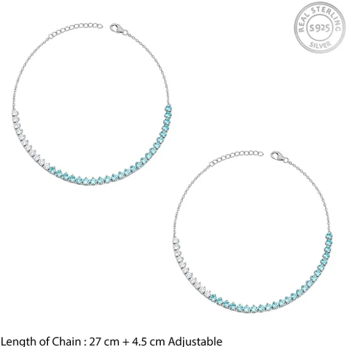 Silver Eucleia Anklet
