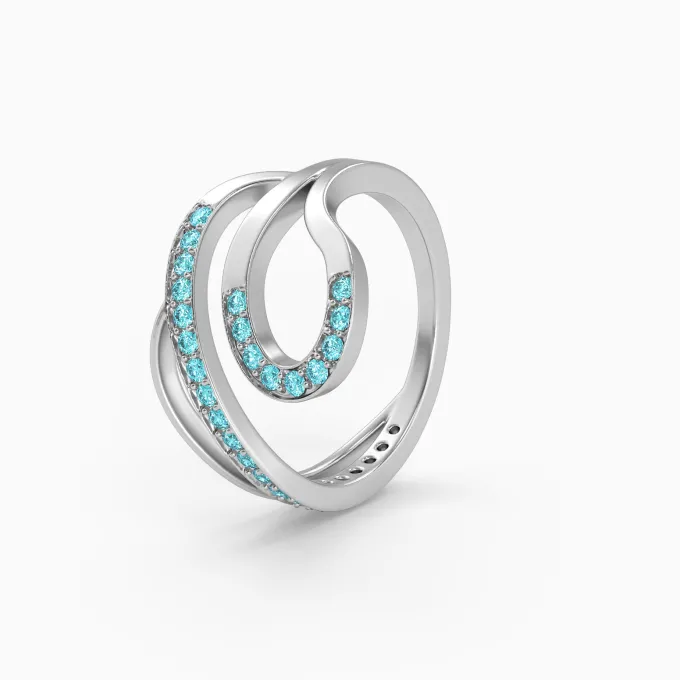 Silver Eurybia Ring (Size 12)