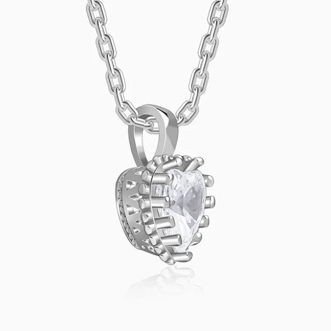 Silver 4Ever Pendant With Link Chain