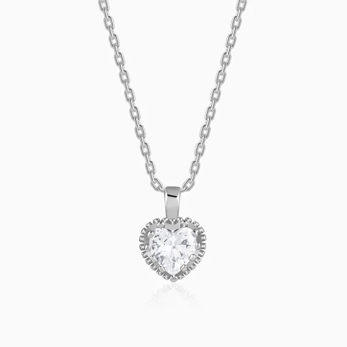 Silver 4Ever Pendant With Link Chain