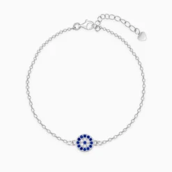 Silver Evil Eye Bracelet