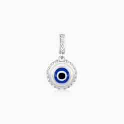 Silver Evil Eye Charm