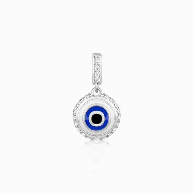 Silver Evil Eye Charm