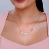 Silver Evil Eye Personalised Name Necklace