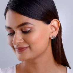 Silver Eyebright Convertible Earrings