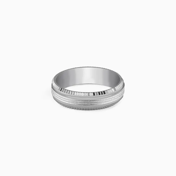 Silver Facet Glory Band For Him (Size 17)