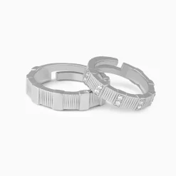 Silver Fair Love Couple Rings