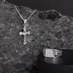 Silver Faith And Sparkle Set For Him