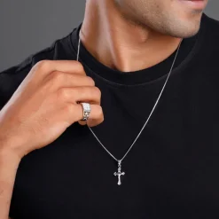 Silver Faith And Sparkle Set For Him