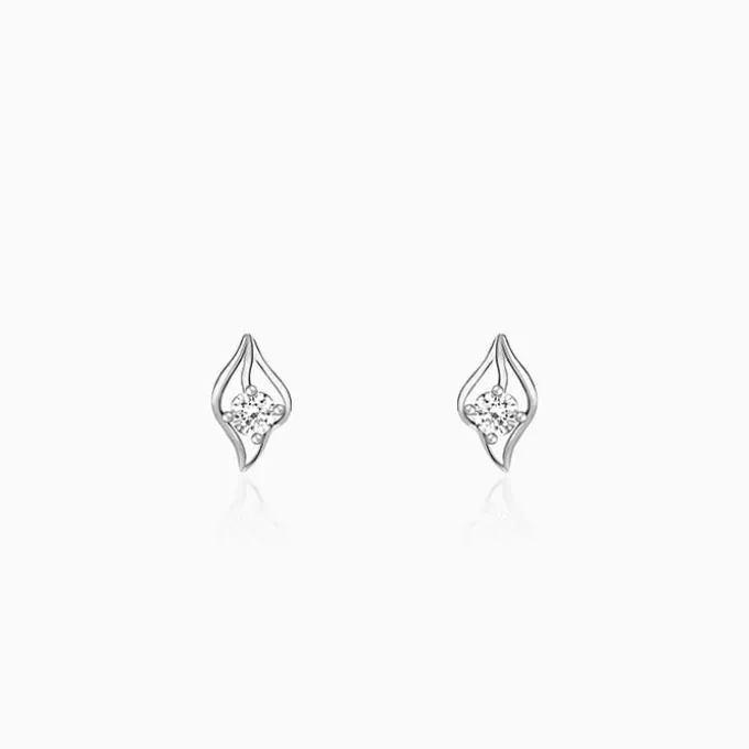 Silver Falling Dew Earrings