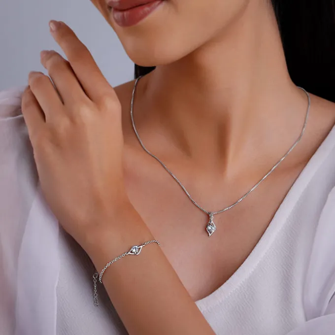 Silver Falling Dew Set of Two