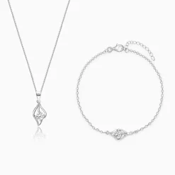 Silver Falling Dew Set of Two